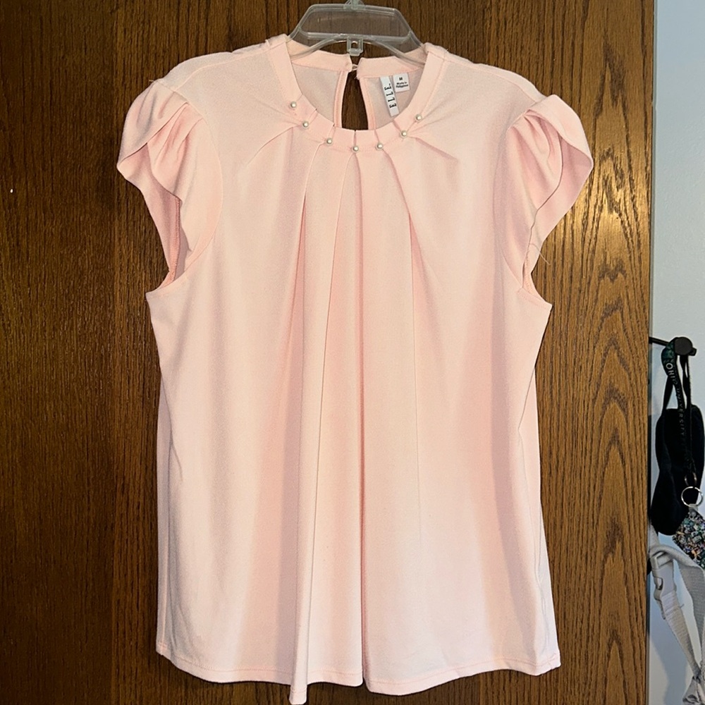 ELLE baby pink blouse
